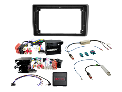 9" Kit Audi A3(8P) 07/2003-04/2013 zwart SWC/antenna