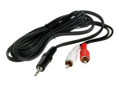 Stereo jack 3,5mm Stereo naar Cinch plug 1,5m (RCA-plug)
