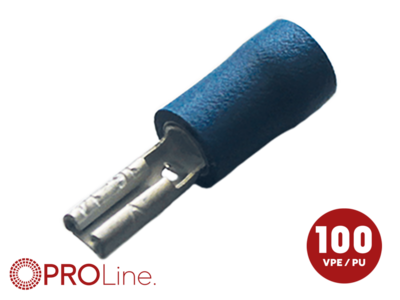 Kabelschoen 2.8x0.8 blauw (100stuks) ACV PROLine