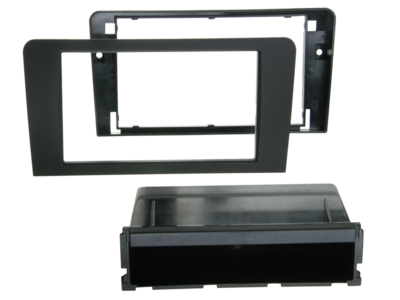 2-DIN Paneel met opbergvak PRO Audi A3 (8P/8PA) 2003-2013 - zwart
