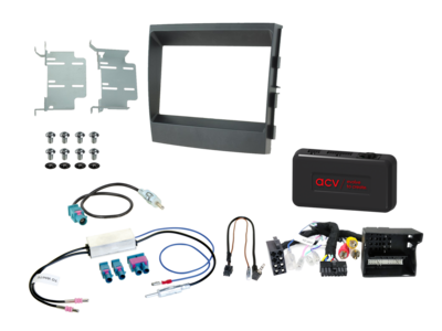 2-DIN Paneel Kit Porsche Panamera 2009-2016 S.W.I./Amp MOST zwart