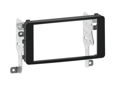 2-DIN Paneel Mitsubishi Lancer (CY0) 2007-2018 - Zwart