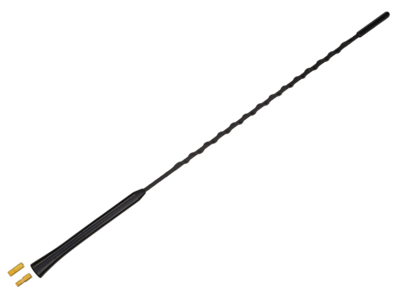 Antenne spriet 16V "low noise" AM/FM 41cm, met M5 en M6 verloopjes