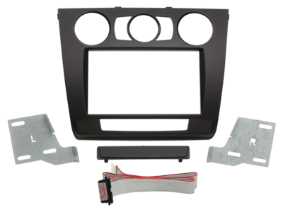 2-DIN Paneel BMW 1-Serie (E81 - E82 - E87 Facelift - E88) 2007-2013 - Zwart