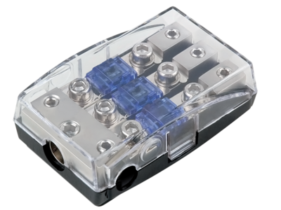 Mini ANL zekeringhouder (zilver ) 1 x 35 mm² + 2 x 20 mm²