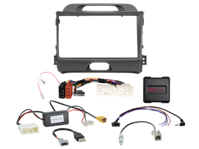 ACV - 2-DIN inbouwkit voor 9-inch radio Kia Sportage 24Pin/18Pin SWI/antenne/USB - artikel 691178-90-1-4
