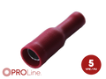 kabelschoen 5 stuks 0.5x1.5 4mm rood in blister