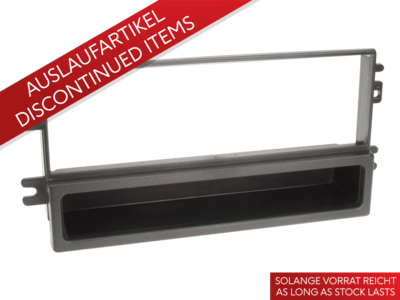 1-DIN Paneel met aflegbakje. Kia Carnival (UP/GQ) 2001-2005 - Zwart