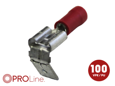 Kabelschoen 6.3x0.8 male rood (100stuks) ACV PROLine