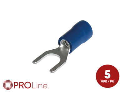 kabelvork 5stuks 1.5x2.5 m5 blauw in blister