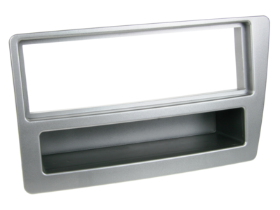 1-DIN Paneel met aflegbakje. Honda Civic VII 2004-2006 - Zilver