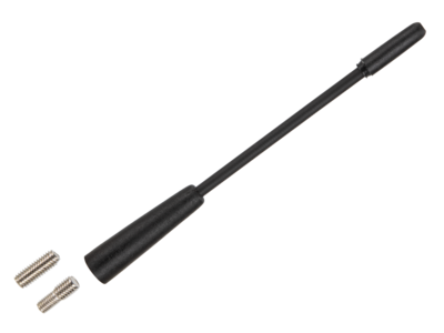 Antenne spriet flexibel 14cm AM/FM, met M5 en M6 verloopjes