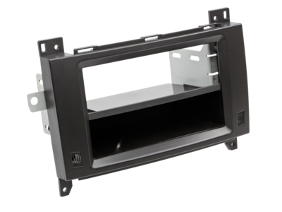 2-DIN Paneel Mercedes Benz Viano / Vito Klasse met Pocket 2006-2014 - Zwart