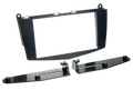 2-DIN Paneel Mercedes Benz C-Klasse (W204) (S204) 2007-2011 - Zwart