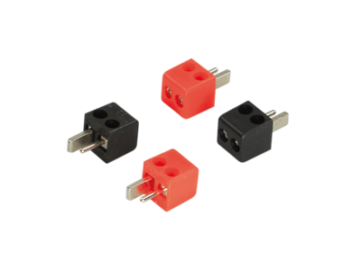 Speaker DIN plugs 2 x red / 2 x black > 2,5mm²