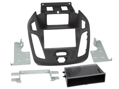 2-DIN Paneel met pocket Ford Transit Connect/ Tourneo 2014-2018 - Zwart