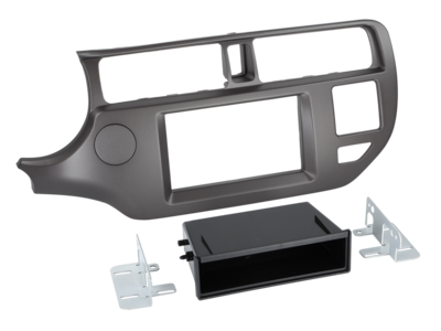 2-DIN Paneel met pocket Kia Rio | 2011-2015 | - Anthraciet