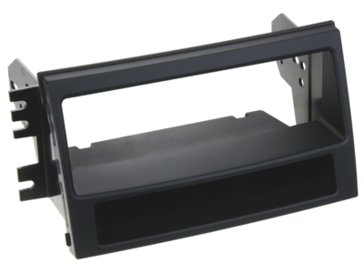 1-DIN Paneel met aflegbakje. Kia Soul (AM) 2009-2011 - Zwart