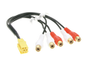 Voorversterker Adapter Mini ISO > Cinch