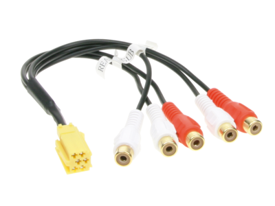 Voorversterker Adapter Mini ISO > Cinch