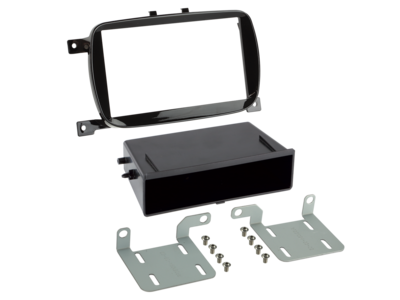 2-DIN Paneel Fiat 500 2016 > - Piano Zwart
