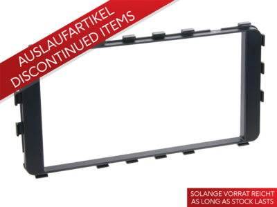 2-DIN Paneel Toyota Yaris (XP9) 01/2006-10/2011 - Zwart