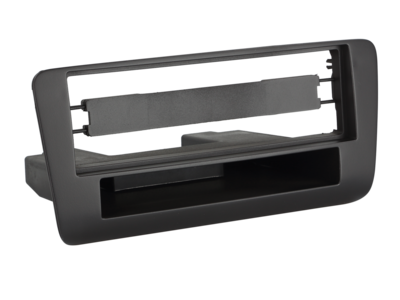 1-DIN Paneel met aflegbakje. Audi A1 (Typ 8x) (Typ 8XA) 2010-2018 - Zwart