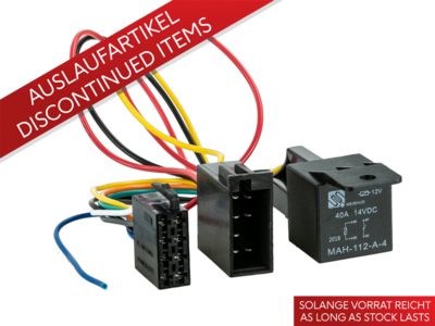 Radio Aansluitkabel VW / Audi / Seat / Skoda met onsteking relais