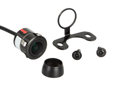Achteruitrij Camera mini zwart NTSC met beeldlijnen en spiegelfunctie