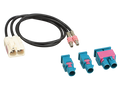 Antenne Adapter Set Dubbel-FAKRA (w) > 1x Dubbel / 2x Enkel