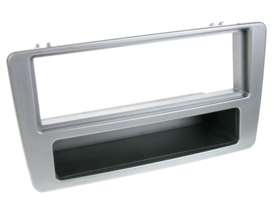 1-DIN Paneel met aflegbakje. Honda Civic 2001-2003 - Zilver