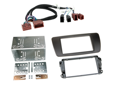 2-DIN Paneel Seat Ibiza 2014-2017 - Mat Zwart