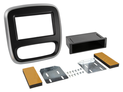 2-DIN Paneel Opel - Renault - Fiat - Nissan - Zwart/zilver