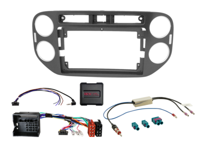 ACV - 9" Kit VW Tiguan 06/2011-04/2016 zwart LFB/Antenne - 2-DIN Kit - artikel 691320-98-3