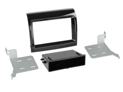 2-DIN Paneel Fiat Ducato 2016-2019 Facelift met Pocket - Piano Zwart