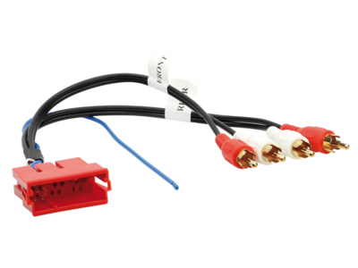 Aktieve Systeem Adapter Mini ISO > Cinch Audi A3/ A4/ A6/ A8/ TT