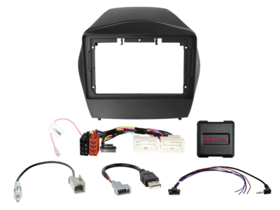 ACV - 2-DIN inbouwkit voor 9-inch radio Hyundai Tucson (TL) 2010 - 2015 24Pin/18Pin SWI/antenne - artikel 691143-94-1-2