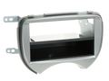 2-DIN Paneel Nissan Micra (K13) 03/ 2011-08/2013 - Zilver