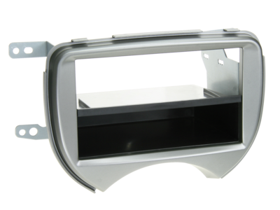 2-DIN Paneel Nissan Micra (K13) 03/ 2011-08/2013 - Zilver