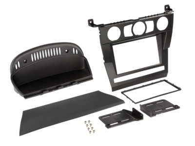 2-DIN Paneel BMW 5-Serie (E60) 2003-2007 - Zwart