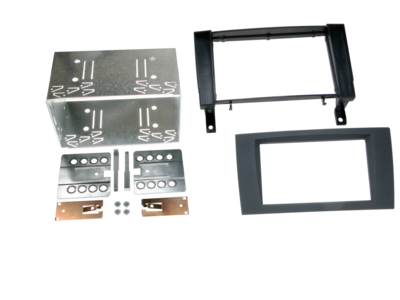 2-DIN Paneel Mercedes Benz SLK-Klasse R171 2004-2011 - Rubbertouch Zwart