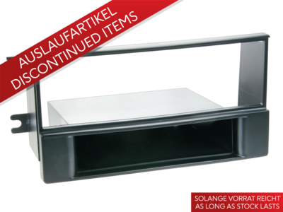 1-DIN Paneel met aflegbakje. Kia Sportage II (KM/JES Facelift) 2008-2010 - Zwart