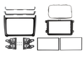 2-DIN frame VW Polo 2014-2017 Piano Zwart