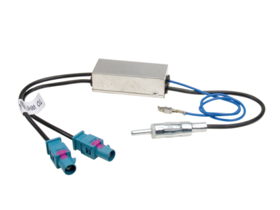 Antenne Adapter-Diversity DIN/ 2xFAKRA Phantom power Audi- Maserati -Scania...