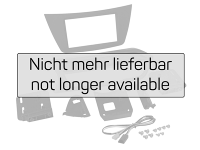 2-DIN Paneel Mercedes Benz C-Klasse (W204) 2011-2014 - Zwart