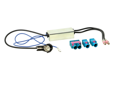 Antenne Adapter ISO 2x Fakra / Dubbel-Fakra Audi -Maserati -Scania -Skoda...