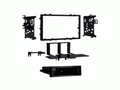 2-DIN Paneel met vak Acura/Honda/Isuzu zwart