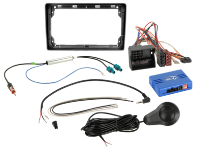 ACV - 9" Kit Citroen/Fiat/Peugeot/Toyota zilver SWI/PDC Pro - 2-DIN Kit - artikel 691040-92-1-4
