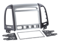2-DIN Paneel Hyundai Santa Fé 2006-2012 - Zilver/Zwart