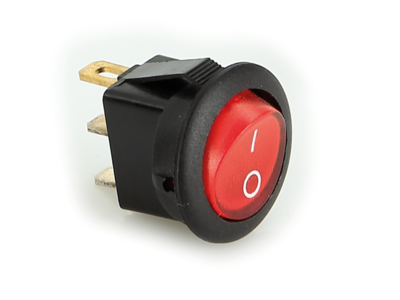 On / Off switch rood max 10A doorsnede 20mm